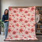Spring Flowers Pattern 002 - 60" x 80" Heirloom Woven Blanket