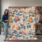 Chinoiserie Pattern 018 - 60" x 80" Heirloom Woven Blanket