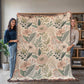 Oversized Floral Pattern 010 - 60" x 80" Heirloom Woven Blanket