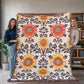 Mexican Floral Fiesta Pattern 044 - 60" x 80" Heirloom Woven Blanket