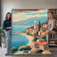 Famous Travel Destinations - Kefalonia, Greece - 60" x 80" Heirloom Woven Blanket