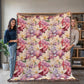 Spring Flowers Pattern 007 - 60" x 80" Heirloom Woven Blanket