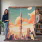 Famous Travel Destinations - Tokyo, Japan - 60" x 80" Heirloom Woven Blanket