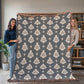 Damask Pattern 035 - 60" x 80" Heirloom Woven Blanket