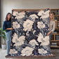Nocturnal Bloom Pattern 007 - 60" x 80" Heirloom Woven Blanket