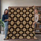 Damask Pattern 030 - 60" x 80" Heirloom Woven Blanket
