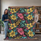 Oversized Floral Pattern 025 - 60" x 80" Heirloom Woven Blanket