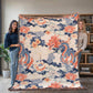Chinoiserie Pattern 008 - 60" x 80" Heirloom Woven Blanket