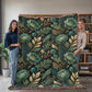 Oversized Floral Pattern 003 - 60" x 80" Heirloom Woven Blanket