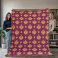 Damask Pattern 005 - 60" x 80" Heirloom Woven Blanket