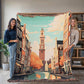 Famous Travel Destinations - Amsterdam, Netherlands - 60" x 80" Heirloom Woven Blanket