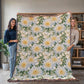 Spring Flowers Pattern 012 - 60" x 80" Heirloom Woven Blanket
