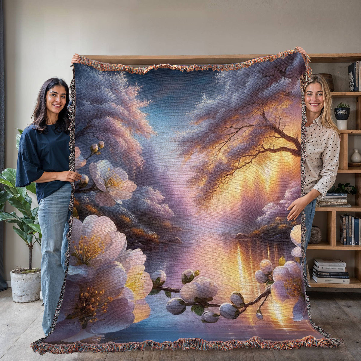 Beautiful Nature Landscape 001 - 60" x 80" Heirloom Woven Blanket