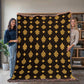 Damask Pattern 001 - 60" x 80" Heirloom Woven Blanket