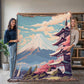 Famous Travel Destinations - Mount Fuji, Japan - 60" x 80" Heirloom Woven Blanket