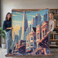 Famous Travel Destinations - San Francisco, California - 60" x 80" Heirloom Woven Blanket
