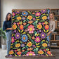 Mexican Floral Fiesta Pattern 029 - 60" x 80" Heirloom Woven Blanket