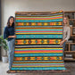 Mexican Textile Pattern 005 - 60" x 80" Heirloom Woven Blanket