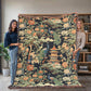 Chinoiserie Pattern 005 - 60" x 80" Heirloom Woven Blanket