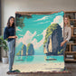Famous Travel Destinations - Krabi, Thailand - 60" x 80" Heirloom Woven Blanket