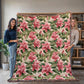 Spring Flowers Pattern 006 - 60" x 80" Heirloom Woven Blanket