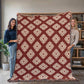 Damask Pattern 019 - 60" x 80" Heirloom Woven Blanket