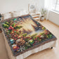 Festive Christmas Winter Scene 007 - 60" x 80" Heirloom Woven Blanket