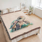 Cute Sea Turtle 014 - 60" x 80" Heirloom Woven Blanket