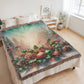 Festive Christmas Winter Scene 012 - 60" x 80" Heirloom Woven Blanket