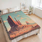 Famous Travel Destinations - Monument Valley, Navajo Tribal Park - 60" x 80" Heirloom Woven Blanket