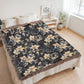Nocturnal Bloom Pattern 006 - 60" x 80" Heirloom Woven Blanket