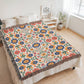 Mexican Floral Fiesta Pattern 016 - 60" x 80" Heirloom Woven Blanket