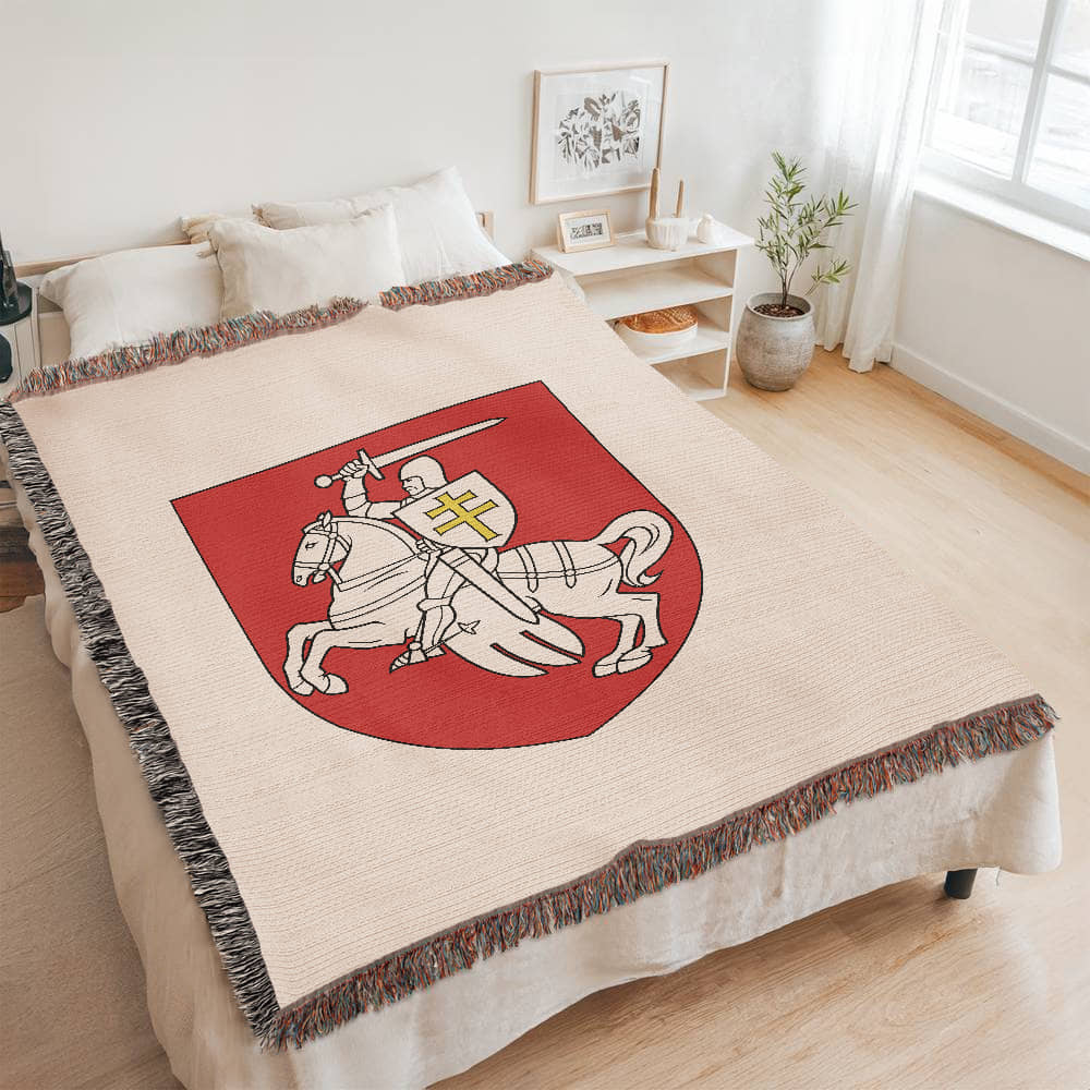 Pahonia (Belarus) - 60" x 80" Heirloom Woven Blanket