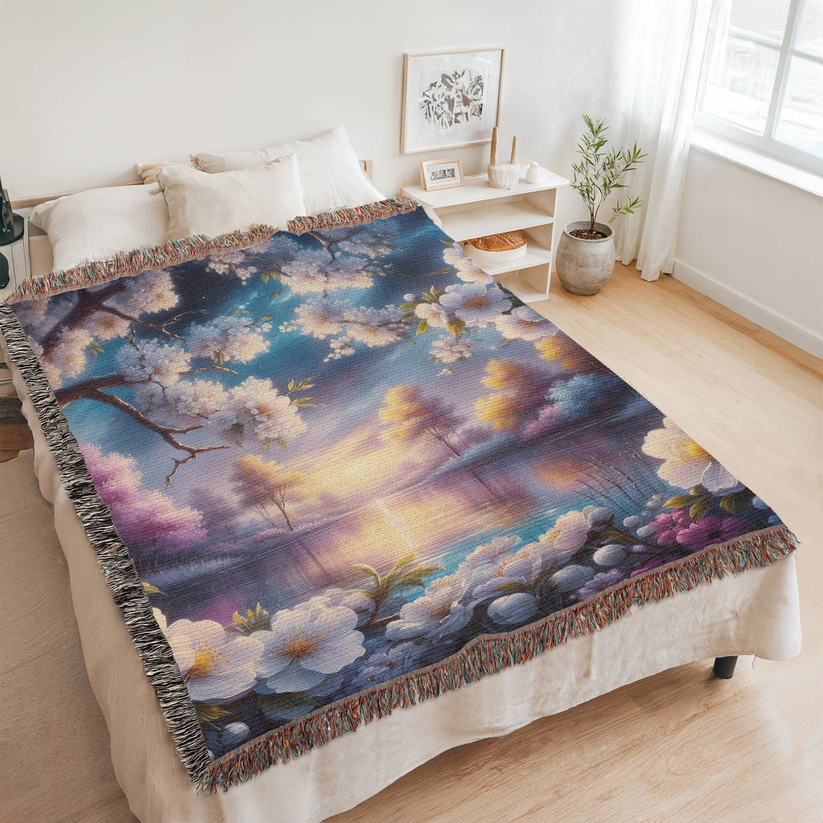 Beautiful Nature Landscape 011 - 60" x 80" Heirloom Woven Blanket
