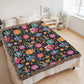 Mexican Floral Fiesta Pattern 034 - 60" x 80" Heirloom Woven Blanket