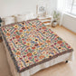 Mexican Floral Fiesta Pattern 011 - 60" x 80" Heirloom Woven Blanket