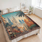 Famous Travel Destinations - Barcelona, Spain - 60" x 80" Heirloom Woven Blanket