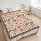 Mexican Floral Fiesta Pattern 019 - 60" x 80" Heirloom Woven Blanket