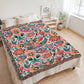 Mexican Floral Fiesta Pattern 051 - 60" x 80" Heirloom Woven Blanket