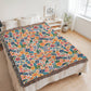 Mexican Floral Fiesta Pattern 010 - 60" x 80" Heirloom Woven Blanket