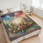 Festive Christmas Winter Scene 009 - 60" x 80" Heirloom Woven Blanket