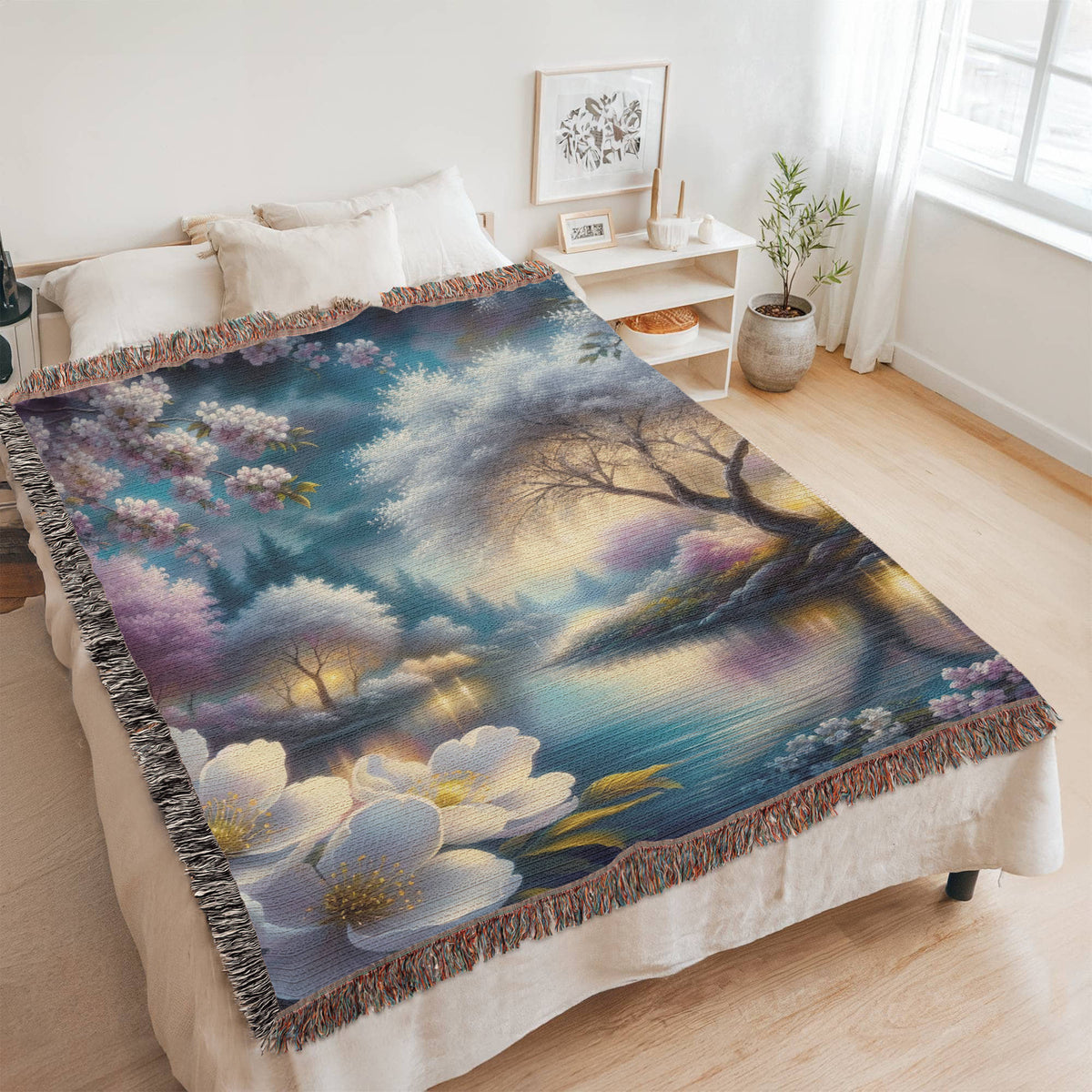 Beautiful Nature Landscape 002 - 60" x 80" Heirloom Woven Blanket