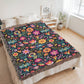 Mexican Floral Fiesta Pattern 055 - 60" x 80" Heirloom Woven Blanket