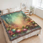 Festive Christmas Winter Scene 002 - 60" x 80" Heirloom Woven Blanket