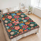Mexican Floral Fiesta Pattern 054 - 60" x 80" Heirloom Woven Blanket