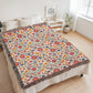 Mexican Floral Fiesta Pattern 017 - 60" x 80" Heirloom Woven Blanket