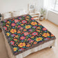 Mexican Floral Fiesta Pattern 030 - 60" x 80" Heirloom Woven Blanket