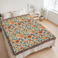 Mexican Floral Fiesta Pattern 007 - 60" x 80" Heirloom Woven Blanket
