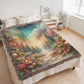 Festive Christmas Winter Scene 004 - 60" x 80" Heirloom Woven Blanket