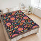 Mexican Floral Fiesta Pattern 058 - 60" x 80" Heirloom Woven Blanket